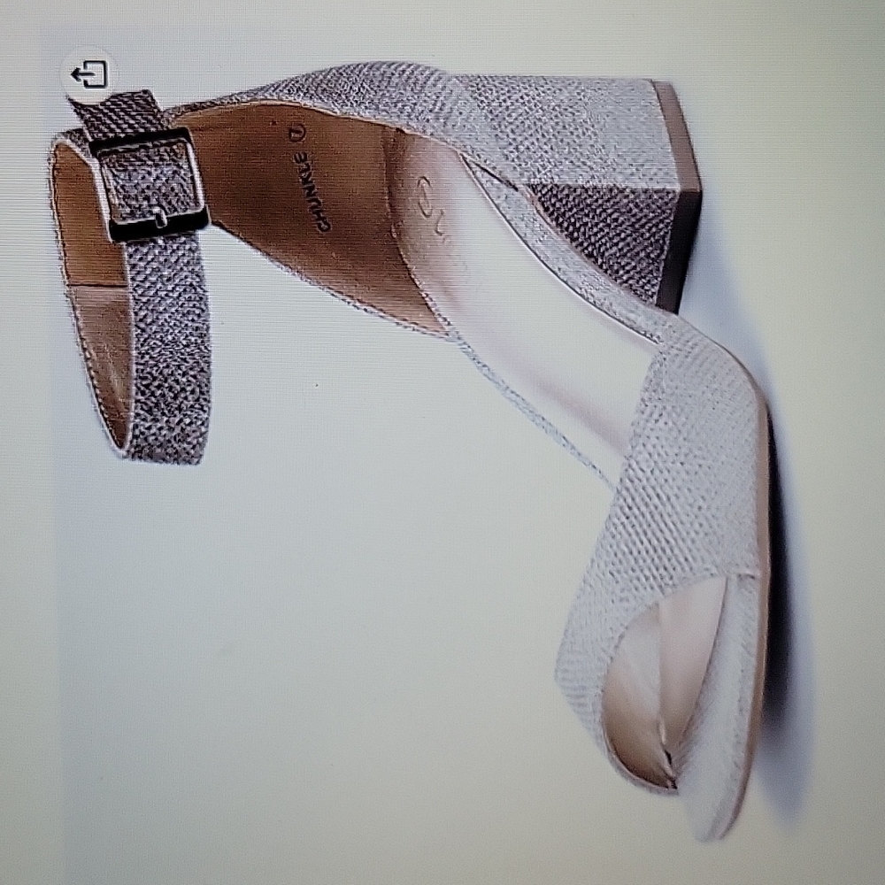 Dream Pairs Chunkle gold glitter low block 3" heel sandals ankle strap 9.5 NEW… - Picture 5 of 12